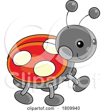Licensed Clipart Cartoon Toy Ladybug by Alex Bannykh