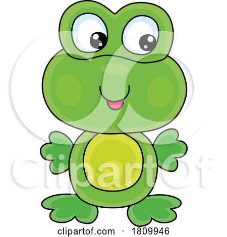 Licensed Clipart Cartoon Toy Frog by Alex Bannykh