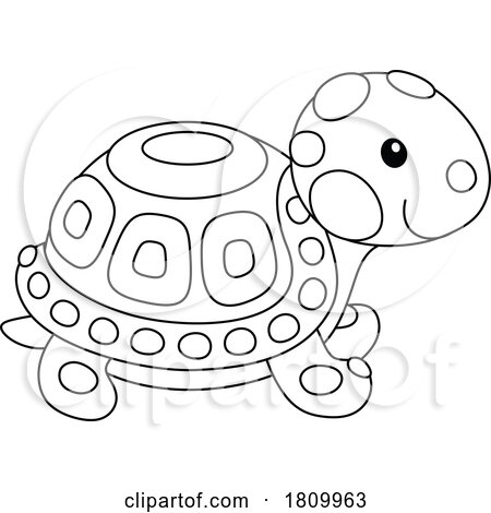 Licensed Clipart Cartoon Toy Tortoise by Alex Bannykh