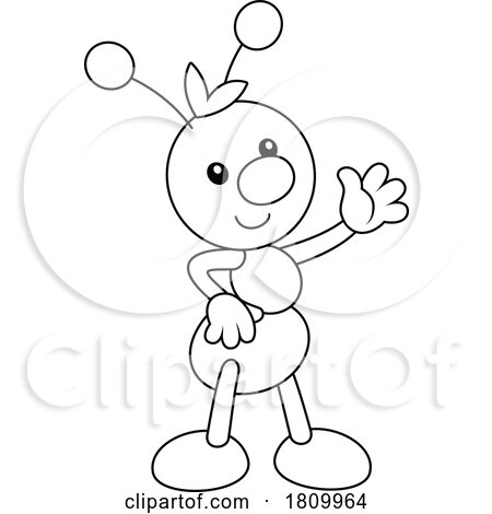 Licensed Clipart Cartoon Toy Ant by Alex Bannykh