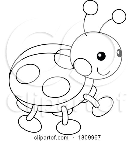 Licensed Clipart Cartoon Toy Ladybug by Alex Bannykh