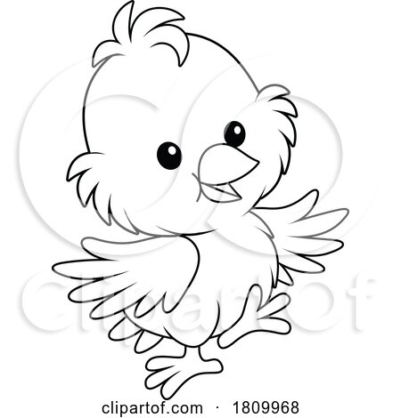 Licensed Clipart Cartoon Chick by Alex Bannykh