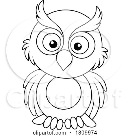 Licensed Clipart Cartoon Toy Owl by Alex Bannykh