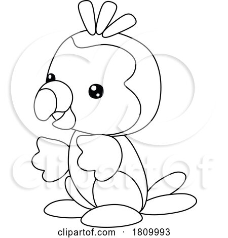 Licensed Clipart Cartoon Toy Parrot by Alex Bannykh