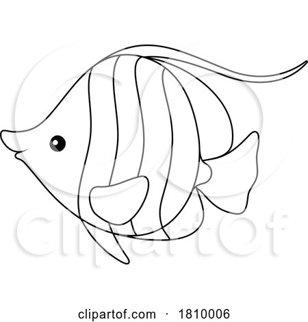 Licensed Clipart Cartoon Butterfly Fish by Alex Bannykh