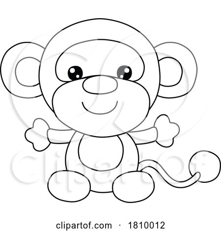Licensed Clipart Cartoon Toy Monkey by Alex Bannykh
