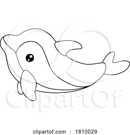Licensed Clipart Cartoon Toy Dolphin by Alex Bannykh