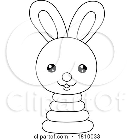 Licensed Clipart Cartoon Toy Rabbit Rings by Alex Bannykh