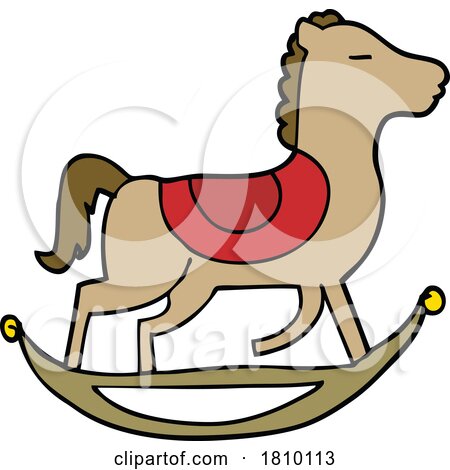 Cartoon Rocking Horse by lineartestpilot