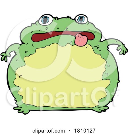 Cartoon Funny Frog by lineartestpilot