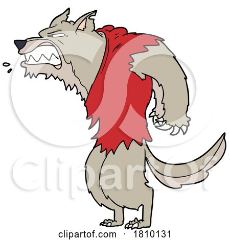 Angry Werewolf Cartoon by lineartestpilot