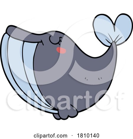 Cartoon Whale by lineartestpilot