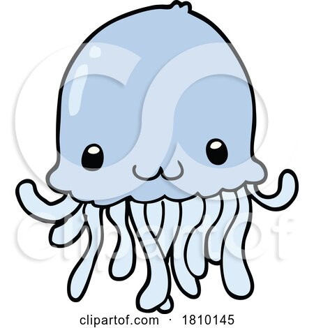 Cartoon Jellyfish by lineartestpilot