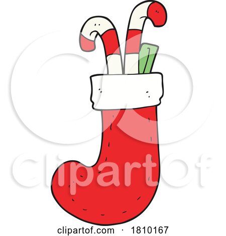 Cartoon Christmas Stocking by lineartestpilot