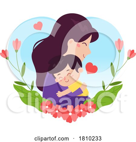 Mom and Son Licensed Clipart Cartoon by Hit Toon