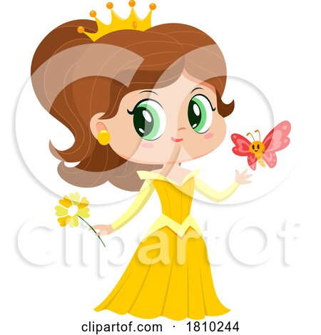 Fairy Tale Princess Belle Licensed Clipart Cartoon by Hit Toon