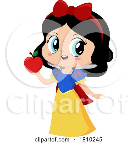 Fairy Tale Princess Snow White Licensed Clipart Cartoon by Hit Toon