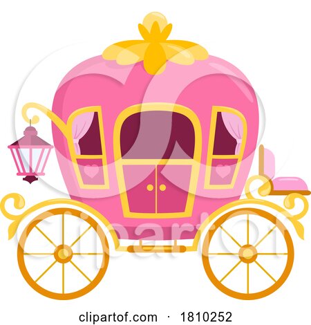 Fairy Tale Princess Carriage Licensed Clipart Cartoon by Hit Toon