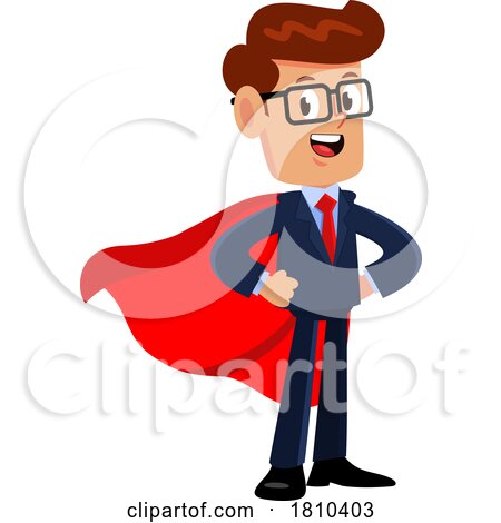 Businessman Super Hero Licensed Clipart Cartoon by Hit Toon