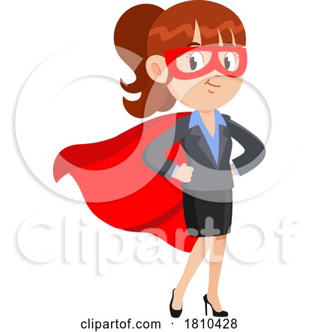 Super Business Woman Licensed Clipart Cartoon by Hit Toon