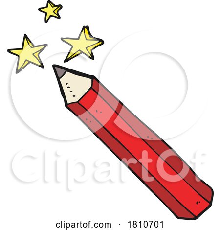 Cartoon Magic Pencil by lineartestpilot