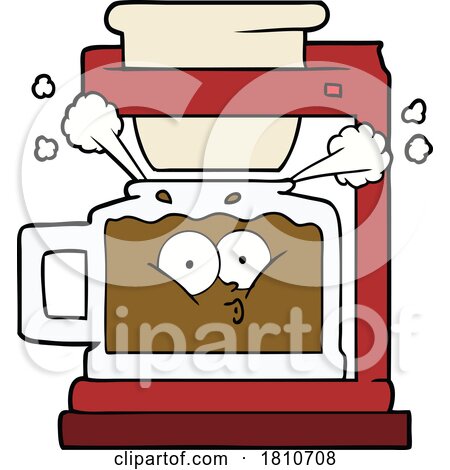 Steaming Hot Coffee Pot by lineartestpilot
