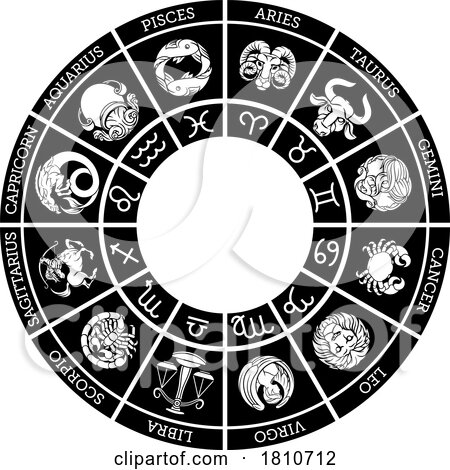 Star Signs Horoscope Zodiac Astrology Icon Set by AtStockIllustration