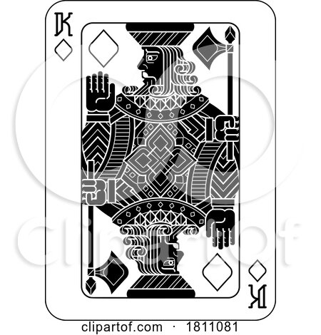 Playing Cards Deck Pack King of Diamonds Design by AtStockIllustration