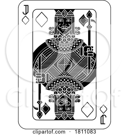 Playing Cards Deck Pack Jack of Diamonds Design by AtStockIllustration