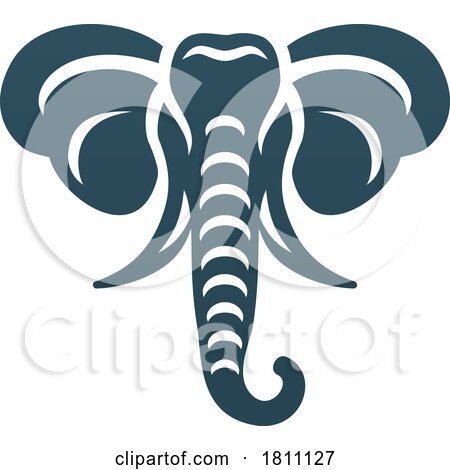 Elephant Design Safari Animal Icon Mascot Design by AtStockIllustration