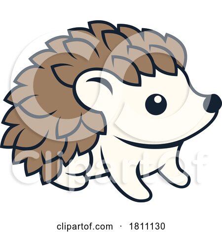 Hedgehog Animal Design Icon Mascot Illustration by AtStockIllustration