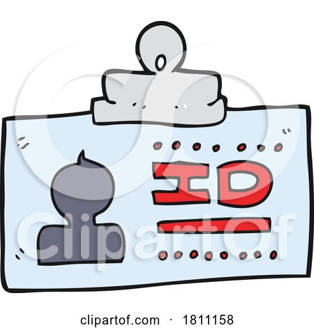Cartoon ID Badge by lineartestpilot