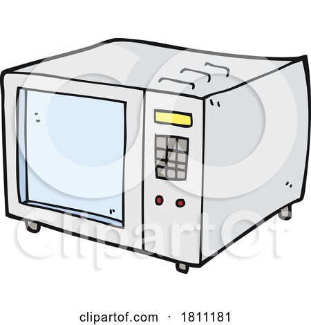 Cartoon Microwave by lineartestpilot