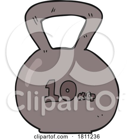 Cartoon 10kg Kettle Bell Weight by lineartestpilot