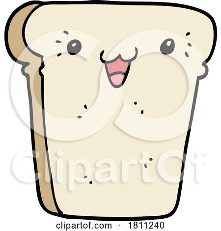 Cartoon Slice of Bread by lineartestpilot