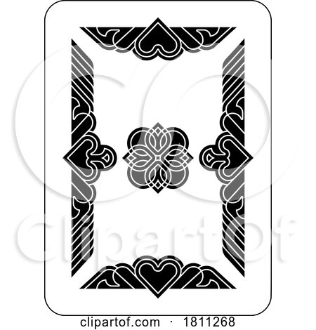 Playing Cards Deck Pack Back Pattern Card Design by AtStockIllustration
