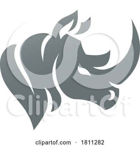 Rhino Mascot Logo by AtStockIllustration