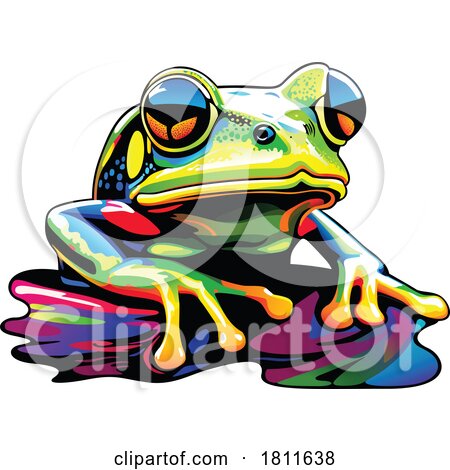 Colorful Frog Mascot by dero