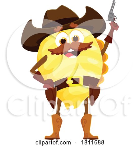 Cowboy Conchiglie Pasta Character by Vector Tradition SM