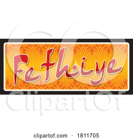 Travel Plate Design for Fethiye by Vector Tradition SM