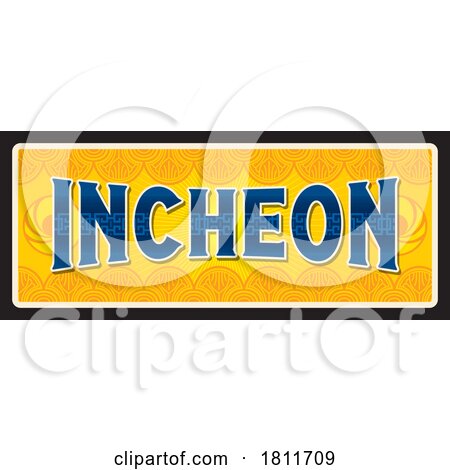 Travel Plate Design for Incheon by Vector Tradition SM
