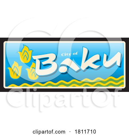 Travel Plate Design for Baku by Vector Tradition SM