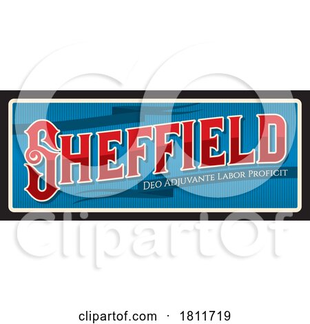 Travel Plate Design for Sheffield by Vector Tradition SM