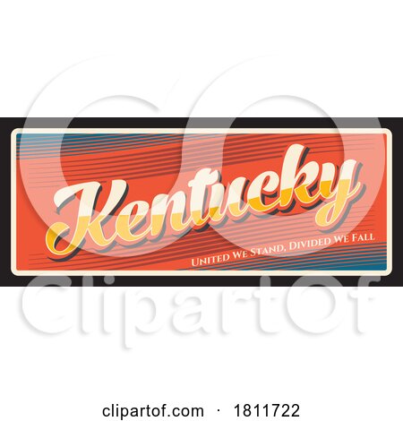 Travel Plate Design for Kentucky by Vector Tradition SM