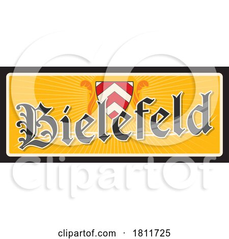 Travel Plate Design for Bielefeld by Vector Tradition SM
