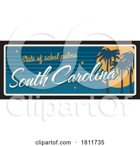 Travel Plate Design for South Carolina by Vector Tradition SM