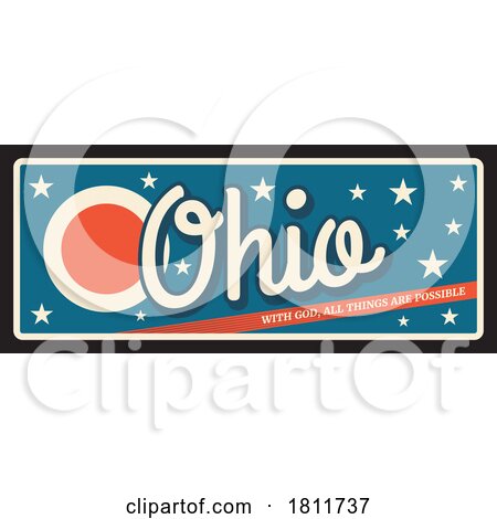 Travel Plate Design for Ohio by Vector Tradition SM