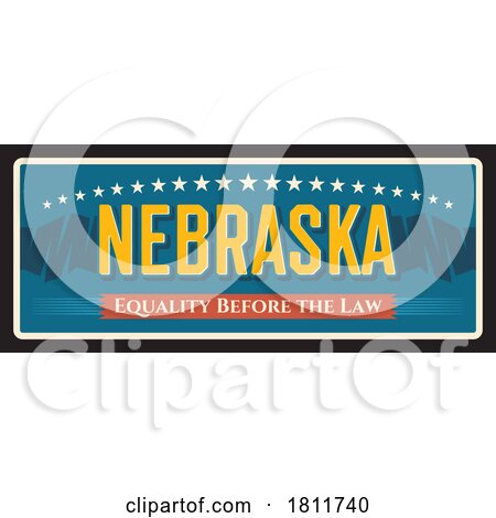 Travel Plate Design for Nebraska by Vector Tradition SM