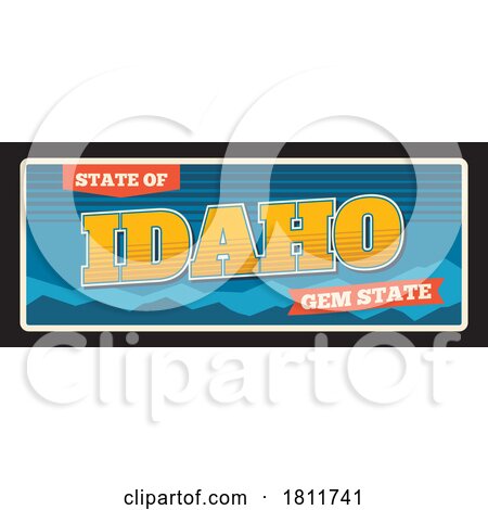 Travel Plate Design for Idaho by Vector Tradition SM