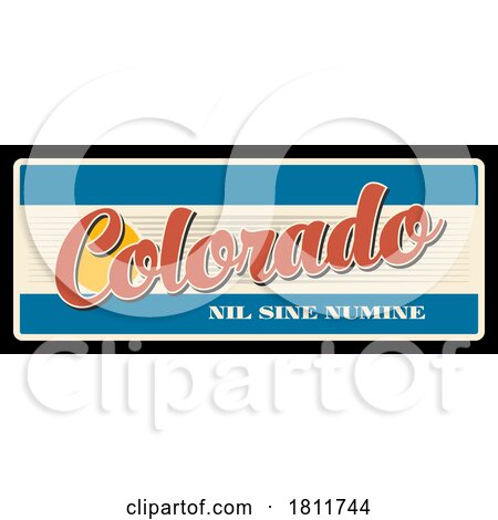 Travel Plate Design for Colorado by Vector Tradition SM